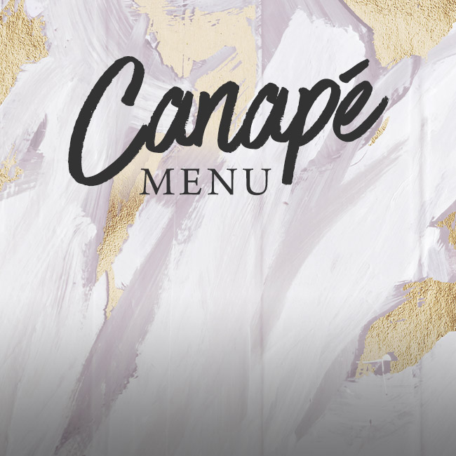 Canapé menu at One Kew Road